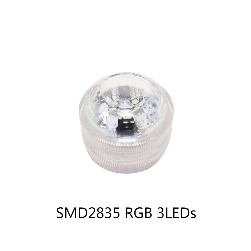 LED Waterproof Submersible Light Battery Operated RGB Underwater Night Lamp Vase Bowl Garden Party Fish Tank Decorative Lights: 2835 RGB 3LED / 3 lamp 1 controller