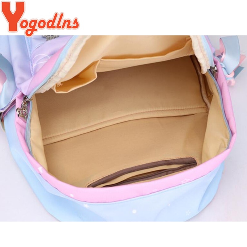 Yogodlns Krone Oxford Tasche leucht schüler Gute schule Rucksack studenten freizeit Rucksack weibliche Stern Nylon Rucksack