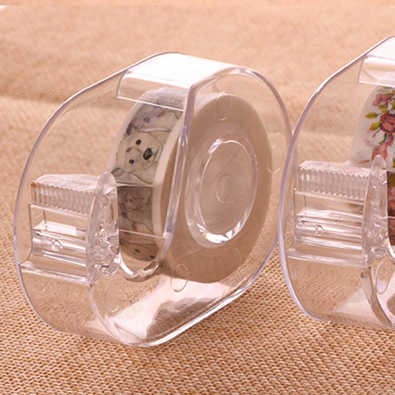 Schreibwaren transparent Bandspender Cutter