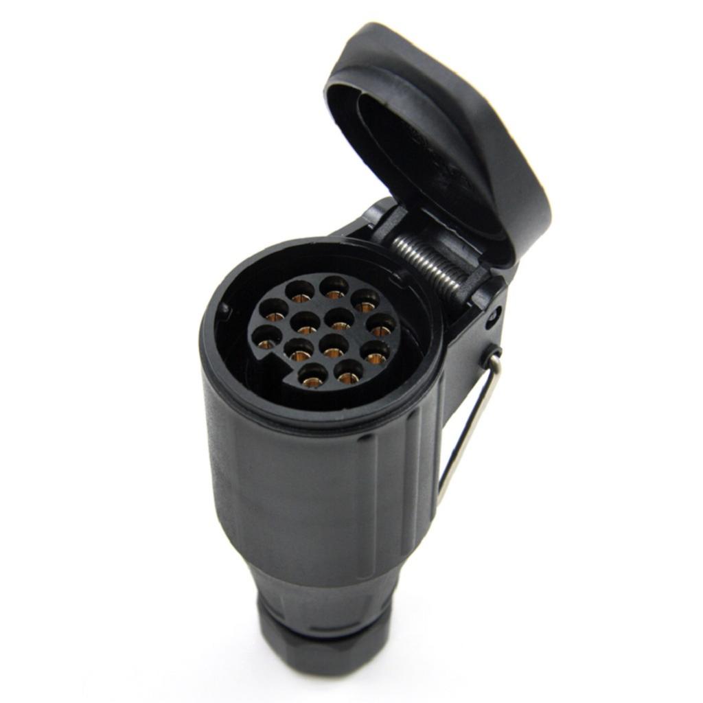 Tilhengerplugg 13- pins 13- polet tilhengerkontakt 12v hengerfeste hengerkontakt