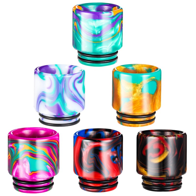 6PCS Resin 810 Drip Tip Slender Waist Replacement Connector Standard Resin Drip Tip Cover Fitting Connector For Ice Maker Coffee: 03