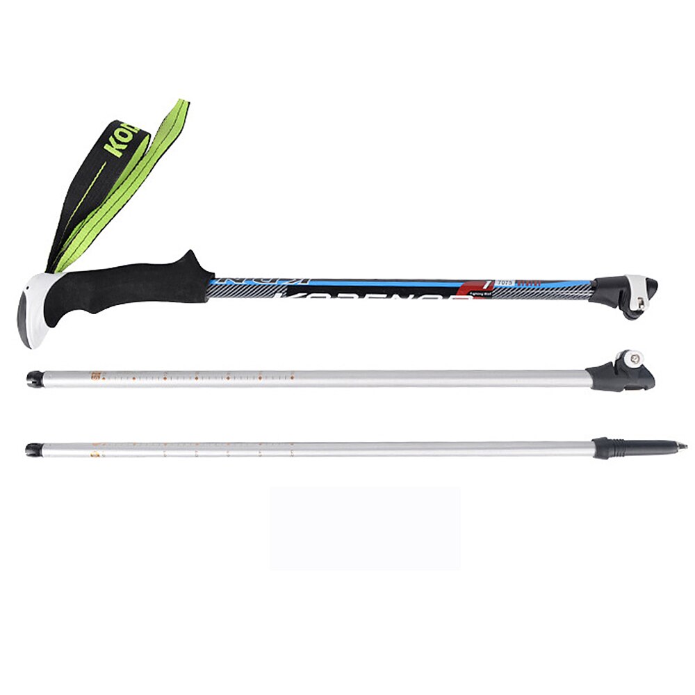 2pcs/lot Trekking Poles Walking Stick Nordic Walking Cane Aluminum Ski Camping Telescopic Baton Outdoor Hiking Poles Crutches