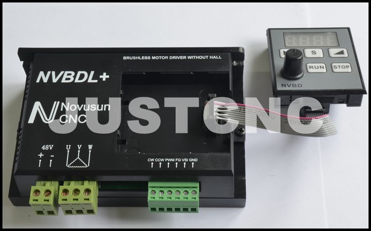 NVBDH+ NVBDL+ Brushless DC Motor Driver Controller 400W Digital display screen CNC milling machine Spindle