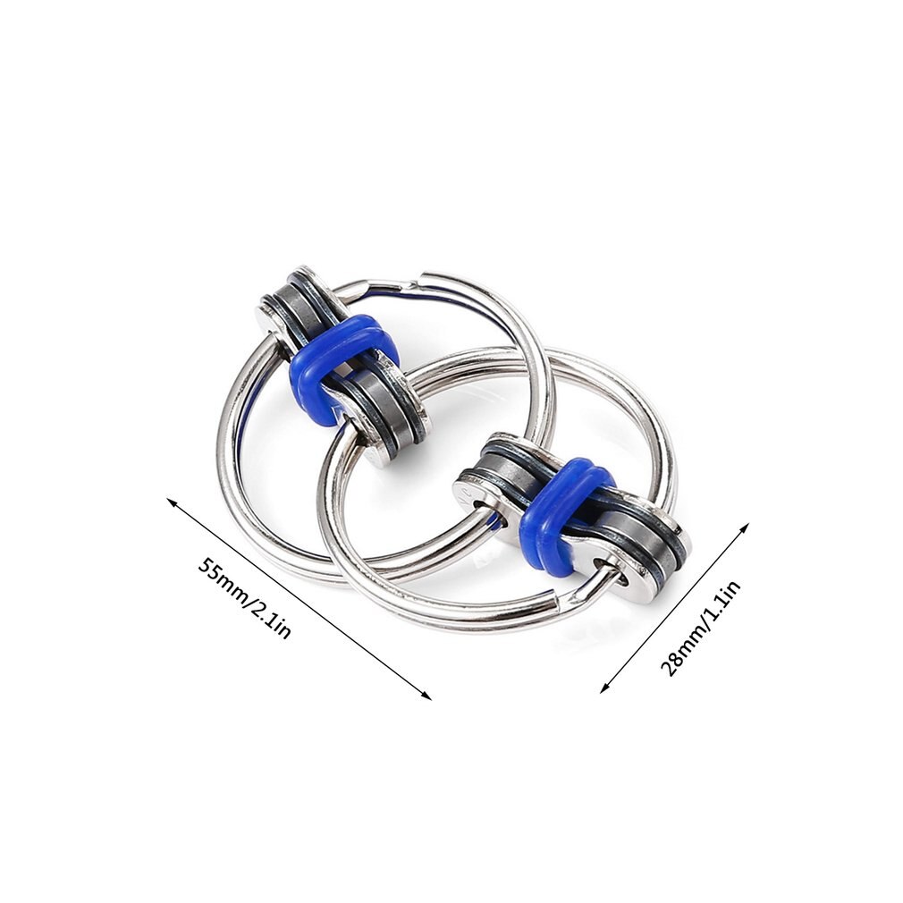 Heavy duty Key Ring Mini Hand Spinner Finger Key Attachment Great Fun For ADHD Autism Anxiety Reduce Stress Magic