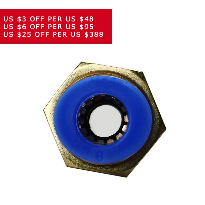 PM Straight Bulkhead Union Connector 4-12mm OD Hose Plastic Push In Gas Quick Connector Air Fitting Plumbing Pneumatic Fitting