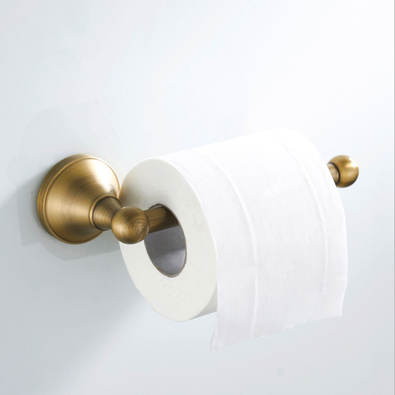 Antique WC Roll Holder Bronze Bathroom Gold Toilet Paper Towel Holders Black Chrome Kitchen Tissue Roll Toilet Paper Shelf White