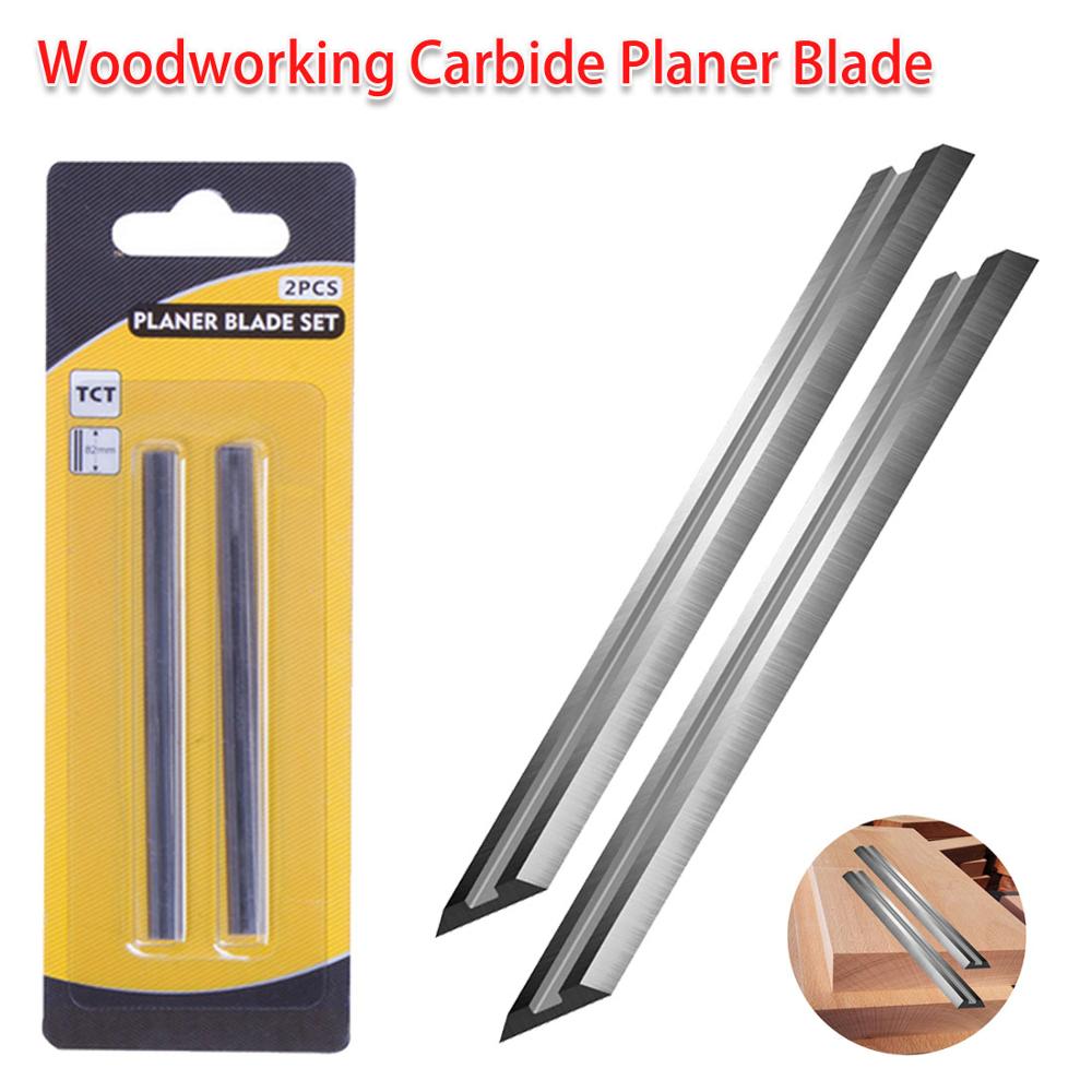 10pcs/set High Portable Electric Planer Woodworking Blade, Carbide Woodworking Planer Blade 82x5.5x1.2mm.
