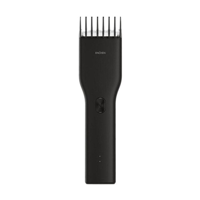 Xiaomi ENCHEN Boost USB Electric Hair Clipper Charging Hair Trimmer Children Clipper Mijia 2 Speed Ceramic Cutter Hair cutting: Black