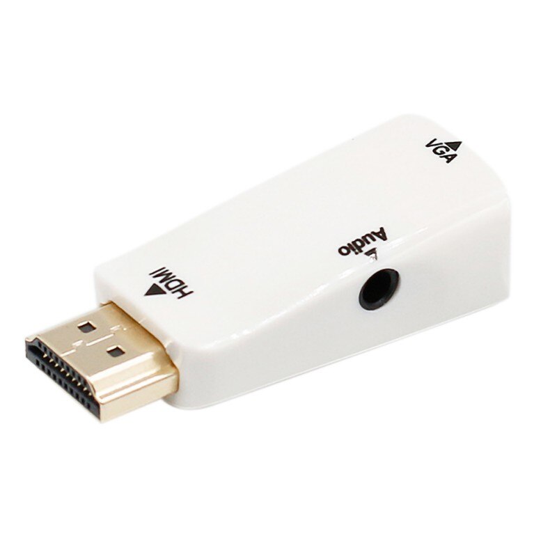 1080P Digitale naar Analoge Video Audio Voor PC Laptop Tablet HDMI naar VGA Adapter Male Naar famale Converter Adapter