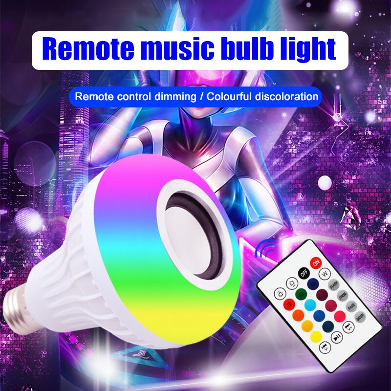 Draadloze Bluetooth Speaker Lamp Led Light Lamp Smart Muziek Spelen Met Afstandsbediening Pld