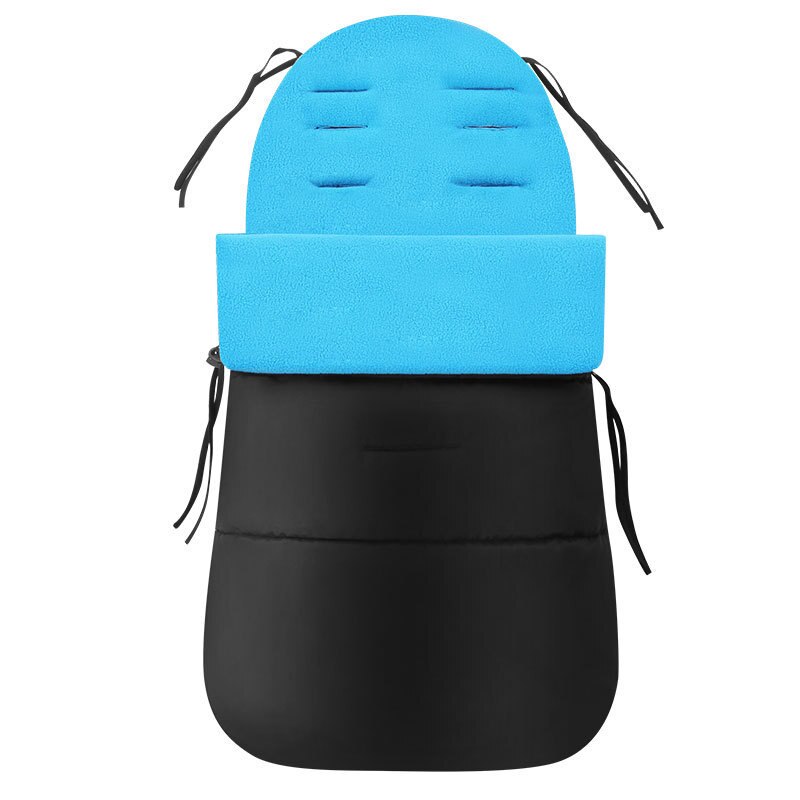 Baby Stroller Warm Foot Cover Children's Quilt Universal Stroller Pad Plus Cotton Thickening Autumn Winter Stroller Accessory: blue 01