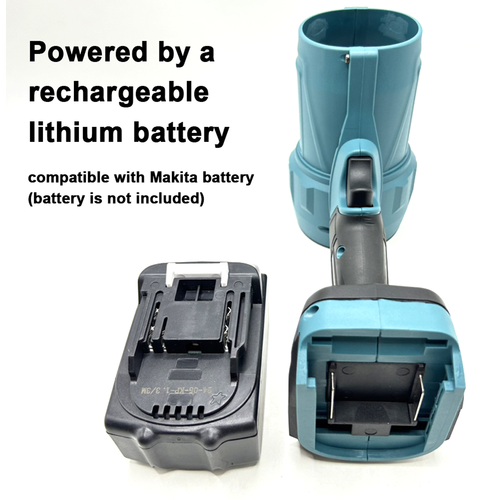 1000W Turbo Ventilator 500G Stuwkracht Gewelddadige Ventilator Traploos Snelheid Turbofan Bladblazer Handheld Mini Jet Ventilator Voor Makita Batterij