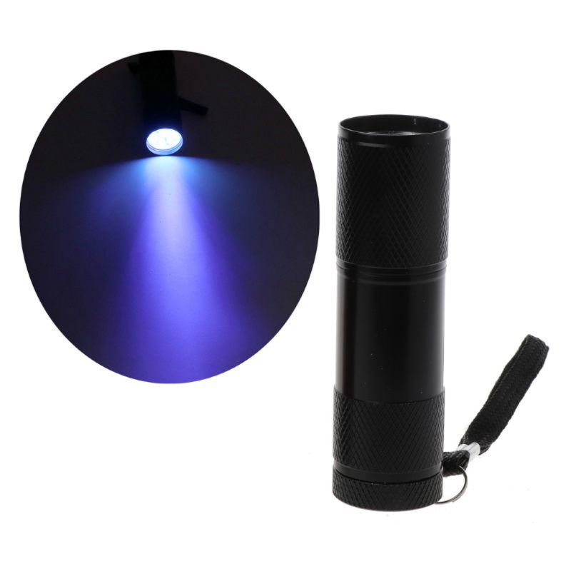 9W lampa utwardzająca z żywicy UV 9 LED 395nm latarki UV Blacklight narzędzie jubilerskie