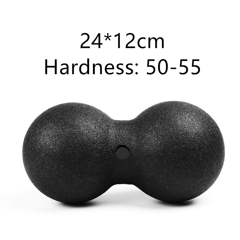 Mini pelota para hacer ejercicio, pelota de masaje de Lacrosse doble, movilidad, cacahuete, liberación miofascial, Yoga de tejido profundo: Double 24CM