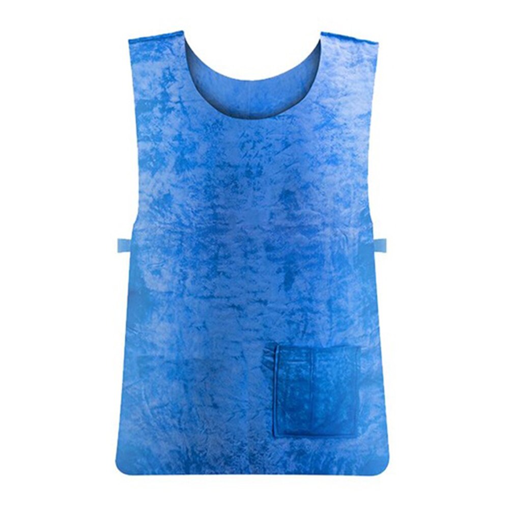 Summer Cold Anti-heat Cooling Vest PVA Waterproof Fabric High Temperature Protective Ice Vest Outdoor Sports Work Vest: Blue