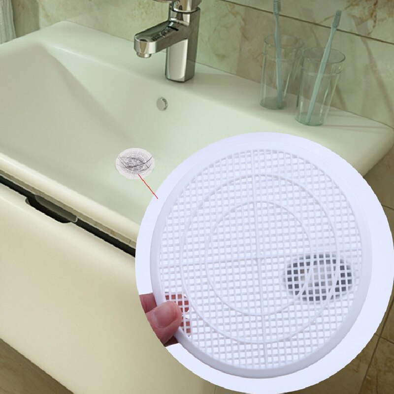 Cuttable Filter Hair Catcher Drain Hair Strainer Tub Sink Cover Anti