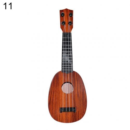 Kind Einfarbig Holz Ukulele Hawaiian Gitarre Griffbrett Saiten Instrument Spielzeug Gitarre Linde Musical Instruments: 11