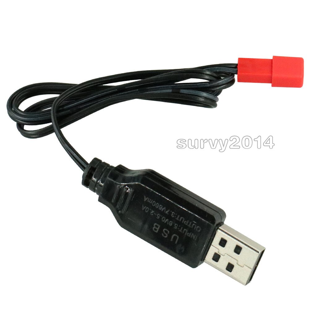 1PCS 3.7V 500mA Uitgang 1S Lipo Lithium Batterij Usb-kabel Lader Rood JST Vrouwelijke Hoofd Board module