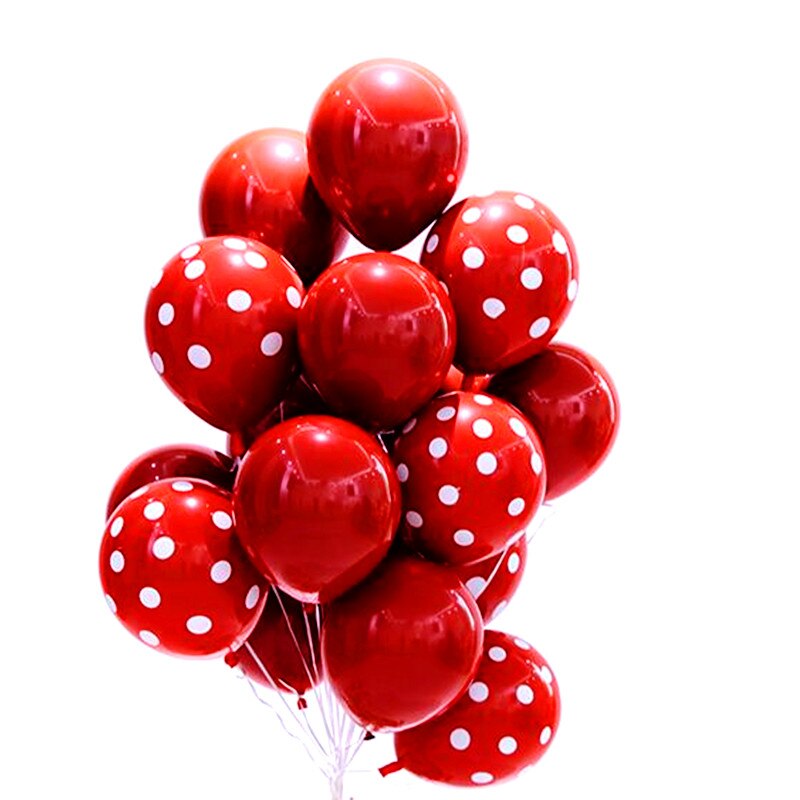 10 Stks/partij 12 "Ruby Red Latex Stip Ballonnen Voor Party Bruiloft Verjaardag Trouwen Decoratie Decoratie Globos Levert