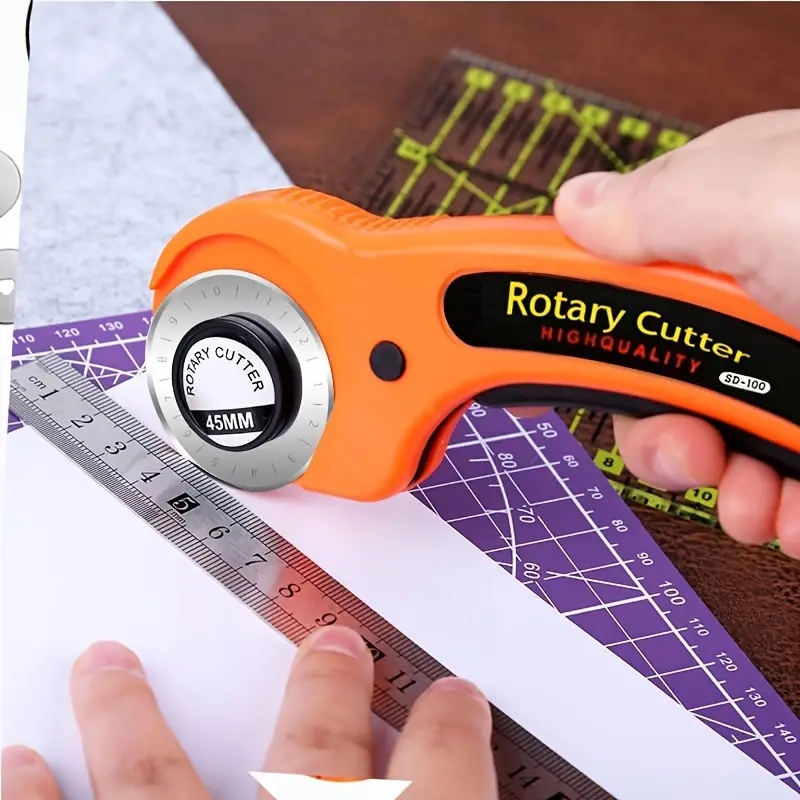 Juego de cortador rotativo de 45mm/1,57 pulgadas, cuchillas para tela, corte Circular, acolchado, Patchwork, cuero, herramienta de costura artesanal, herramienta de mano DIY, 1 unidad