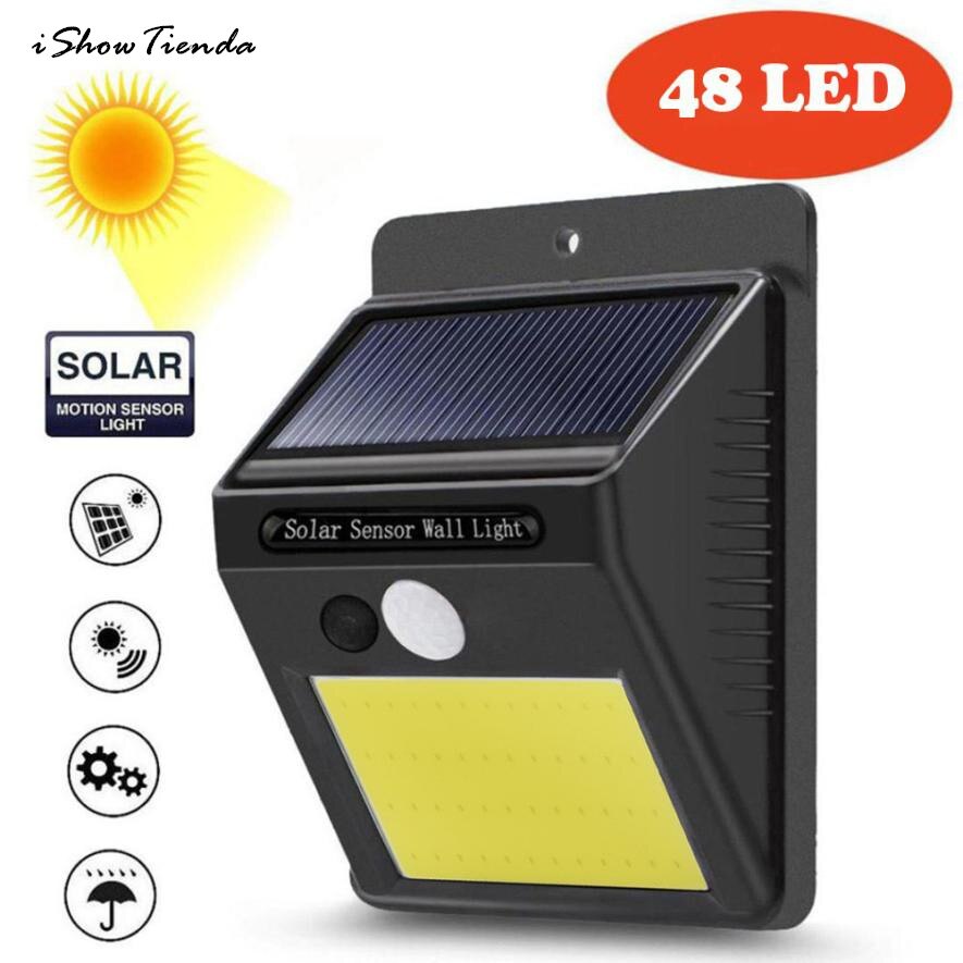 48 LED Solar Powered Wall Light Motion Sensor Outdoor Garden Security Lamp Solar Power Light Installation Screw Sheds & Storage