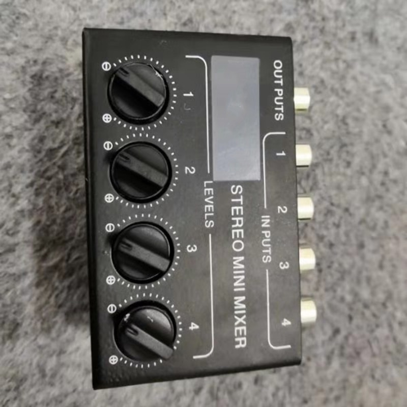 Audio Mixer M4 Channels 48V Studio Karaoke Protable BLuetooth Live DJ