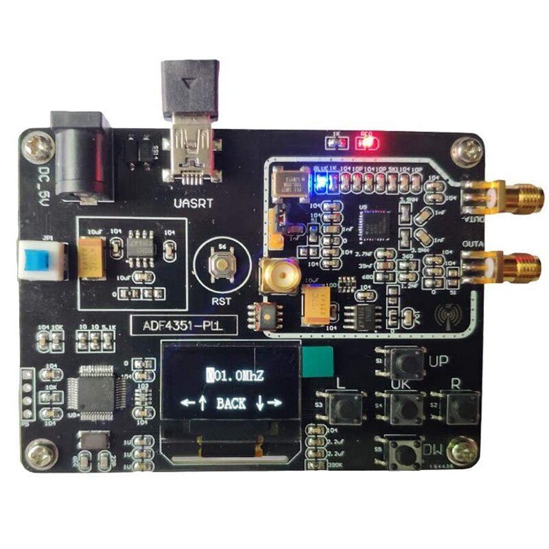 ADF4351 wyświetlacz OLED płytka rozwojowa RF profesjonalny 35M-4.4G dokładny moduł generatora sygnału syntezator częstotliwości