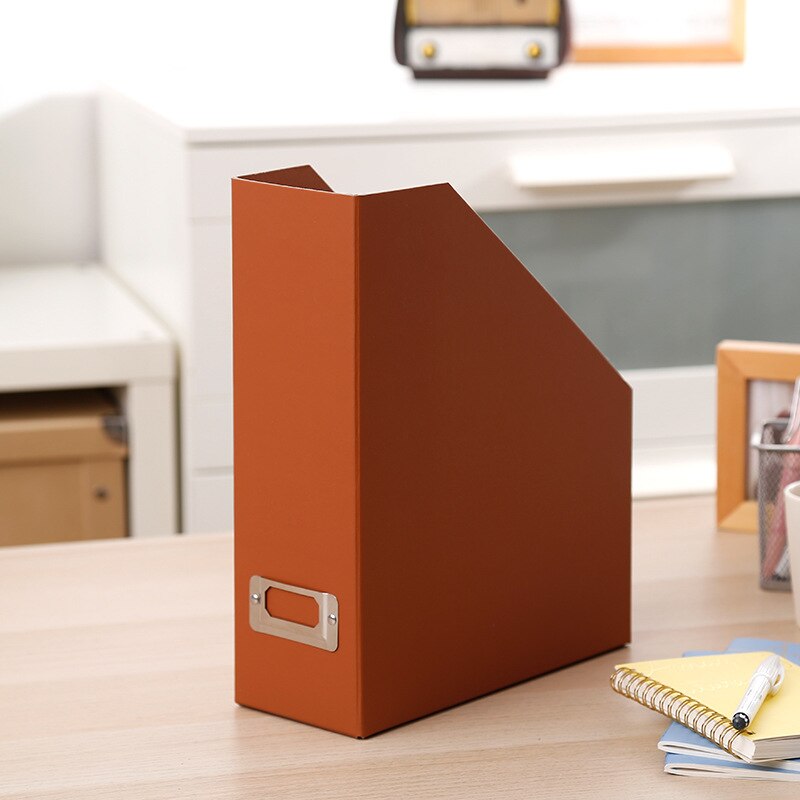 Book File Folder Stand Box Desktop Storage Box Paper Bookshelf Office Foldable: 07