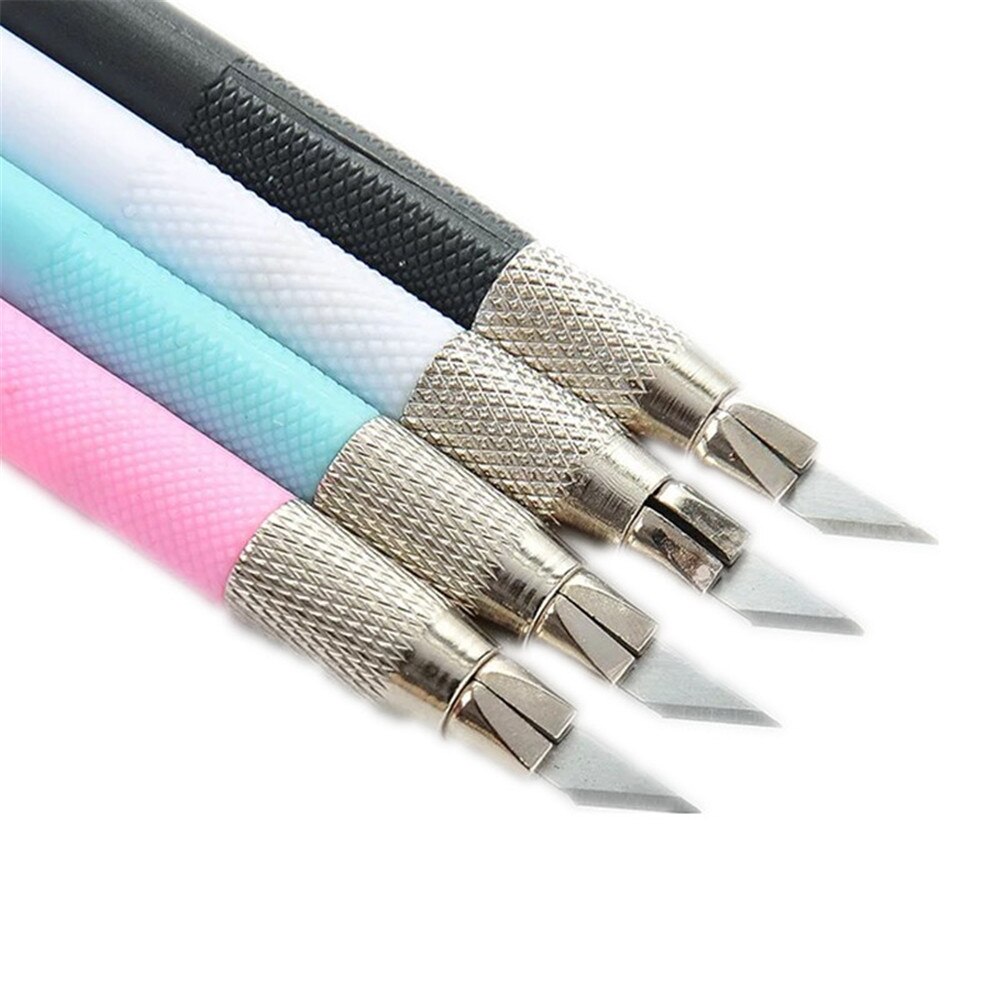 12pcs Blades Carving Utility Knife Set Art Tools Sticker Paper Cutting Tool Craft Art Paper Cutter Washi Tape School Supplies