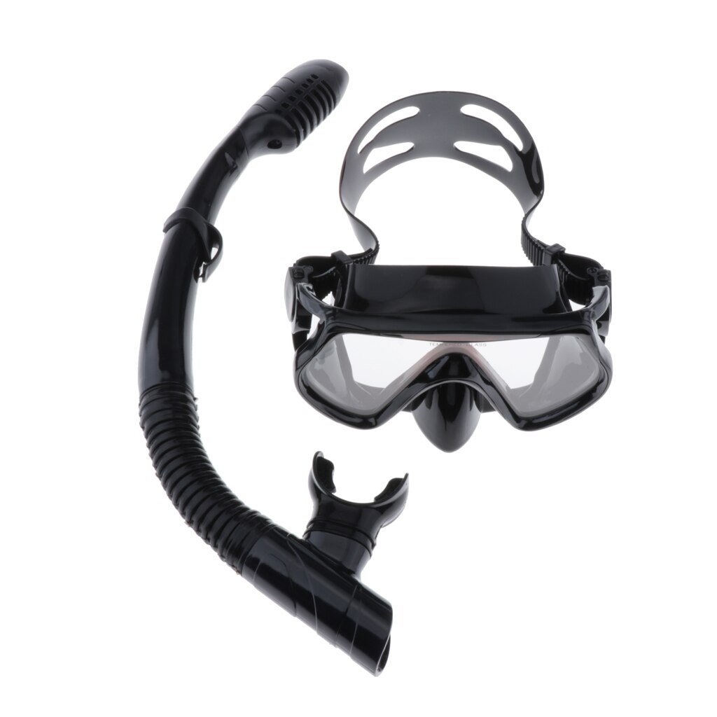 Adult Snorkel Set Snorkeling Gear Diving Silicone Dive Mask Snorkel Mesh Bag
