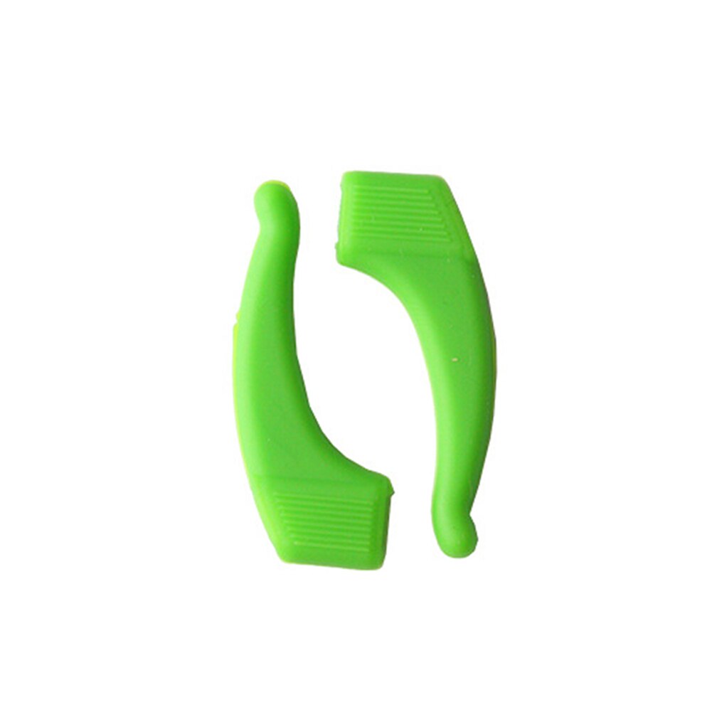 1 Pairs Anti Slip Oor Haken Grips Bril Siliconen Tempel Tip Duurzaam Comfortabele Brillen Accessoires Makkelijk Te Gebruiken: green
