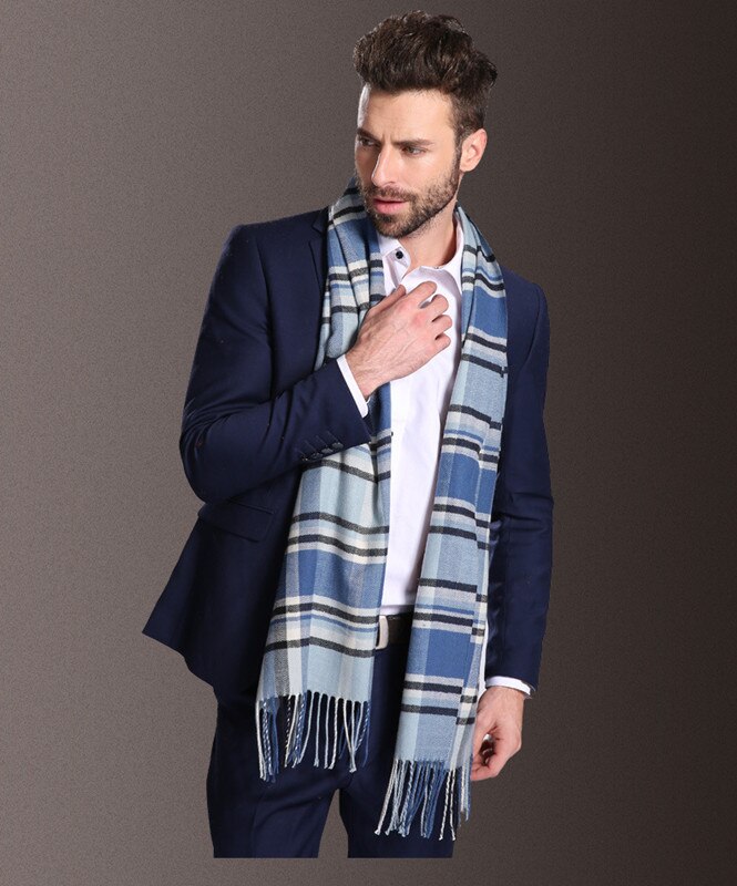 Europa Mode Sjaal Sjaals Mannen Winter Warm Tartan Sjaal Business Sjaal Plaid Katoen Wraps Bufanda Foulard Szaliki Ik Chusty: 23