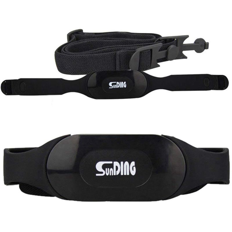 SunDING Bluetooth 4,0 Monitor de ritmo cardíaco de deporte inalámbrico ajustable correa de pecho: Default Title