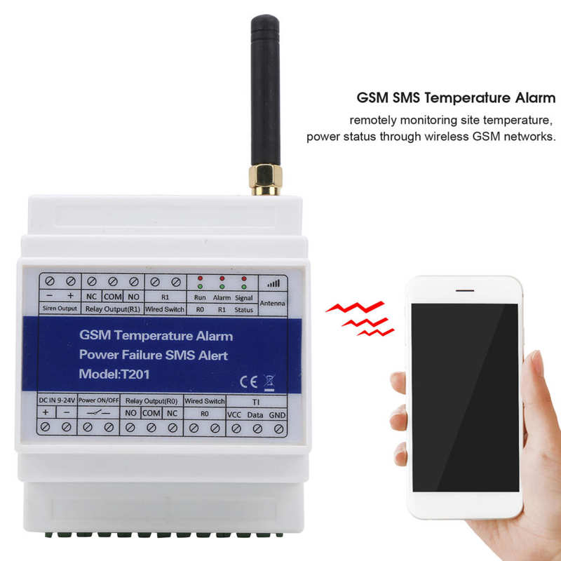 alarm systems security home GSM SMS Temperature Alarm Power Failure Alert Remote Control Monitoring Support Timer Report