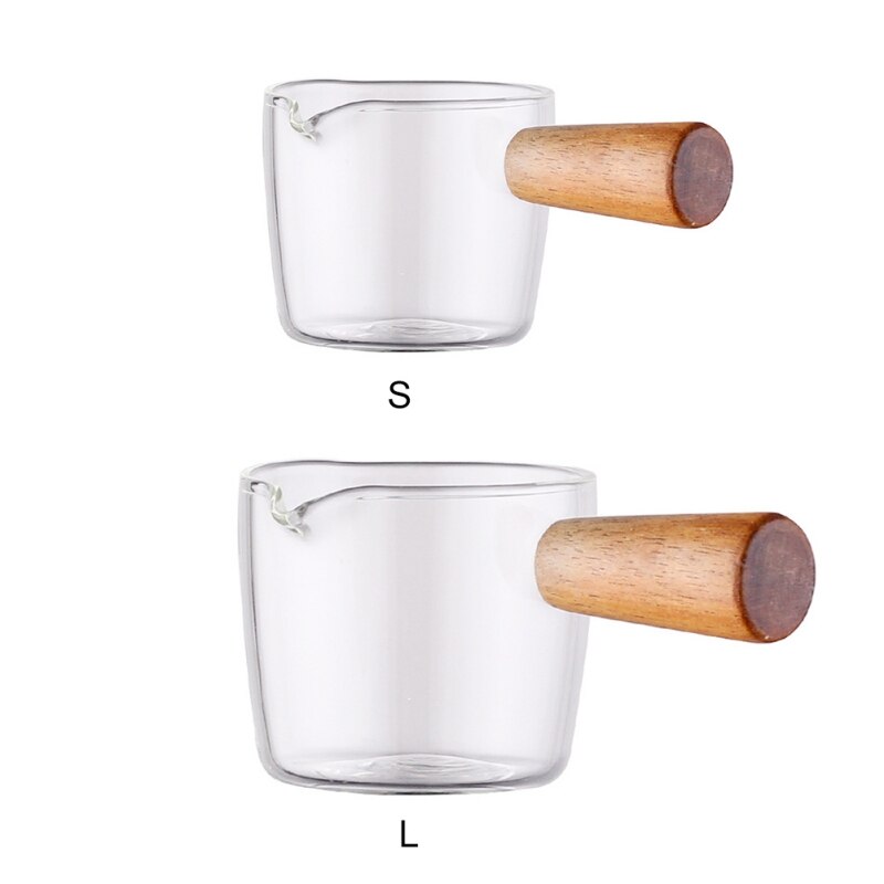 Japanese Style Taste Dish Heat resistant Multi-functional Coffee Mini Milk Cup Glass Sauce Dish Vinegar Plate Gravy With Handle