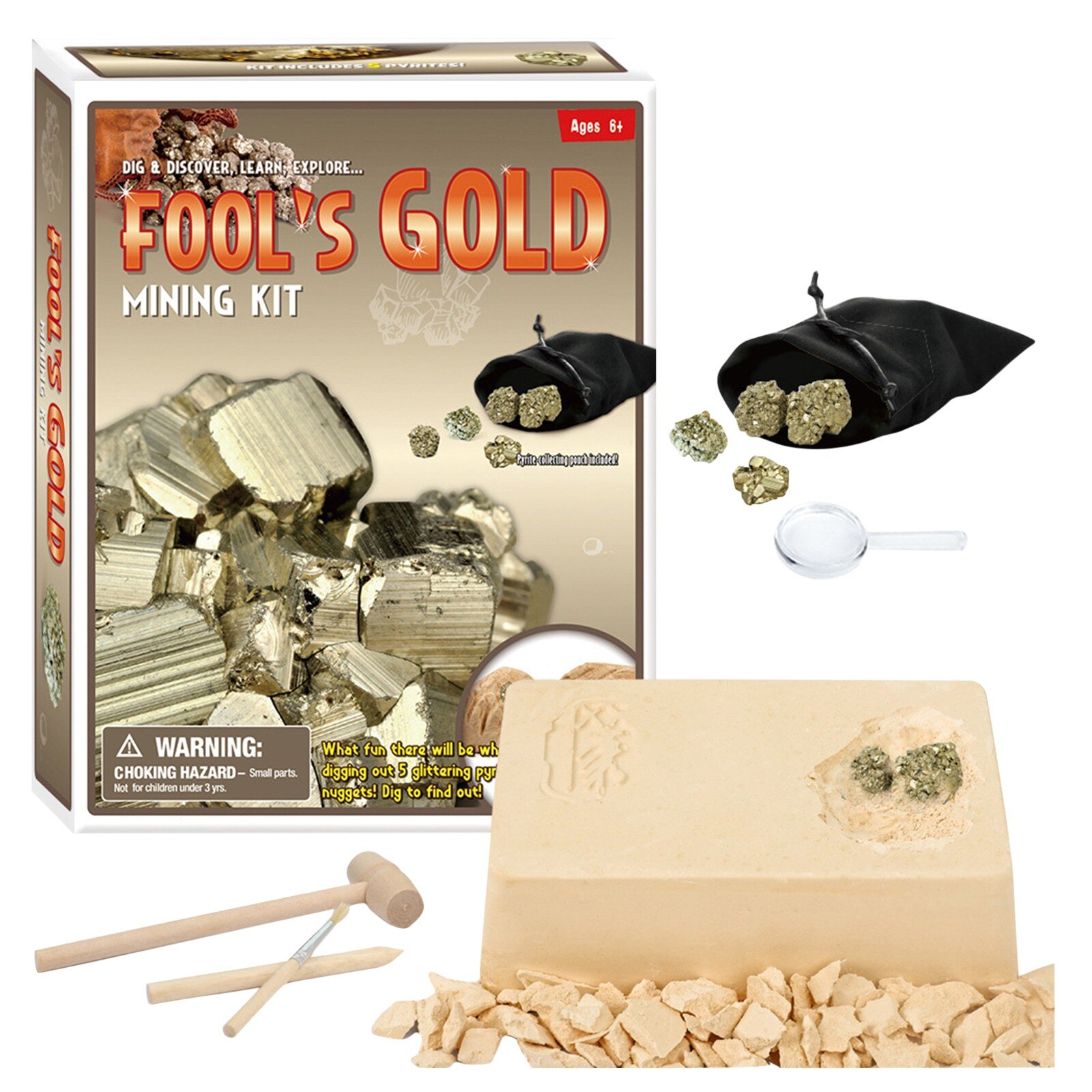 Diy Creatieve Graven Crystal Iron Erts Piraat Schat Gem Archeologische Kinderen Vroege Onderwijs Verkennen Graven Speelgoed Jongen Meisje