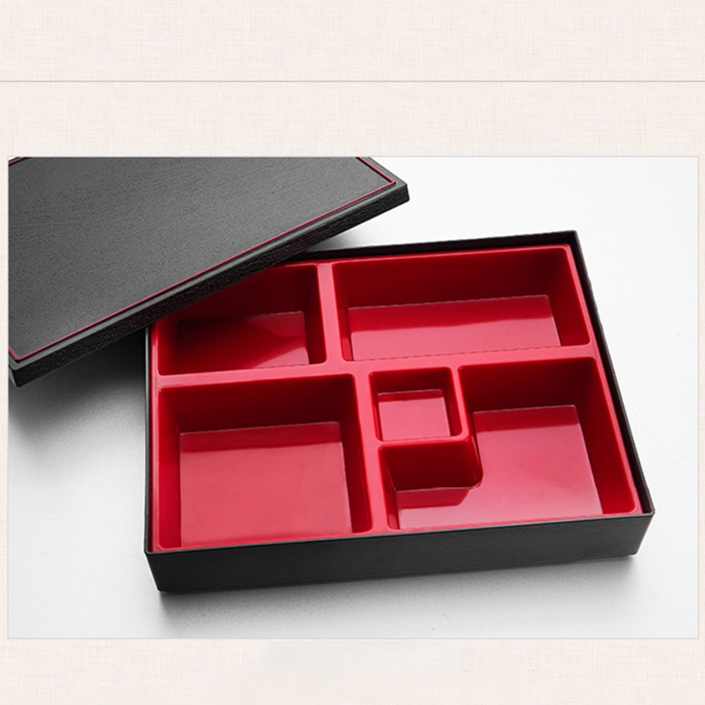Office Picnic Portable Durable Lunch Box Bento Box ABS School Safe Rice Food Containers 5-section Japanese Style Sushi Catering