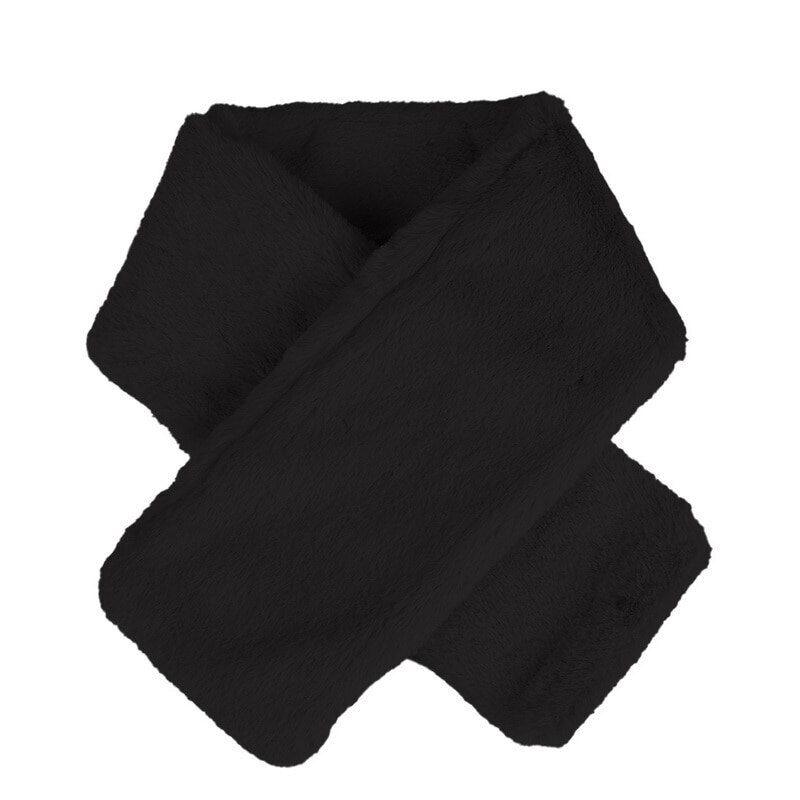 Outdoor winter muts sjaal set dames heren warme zachte mutsen oor mutsen met sjaal russische oesjanka mutsen sneeuwmutsen: Sjaal zwart