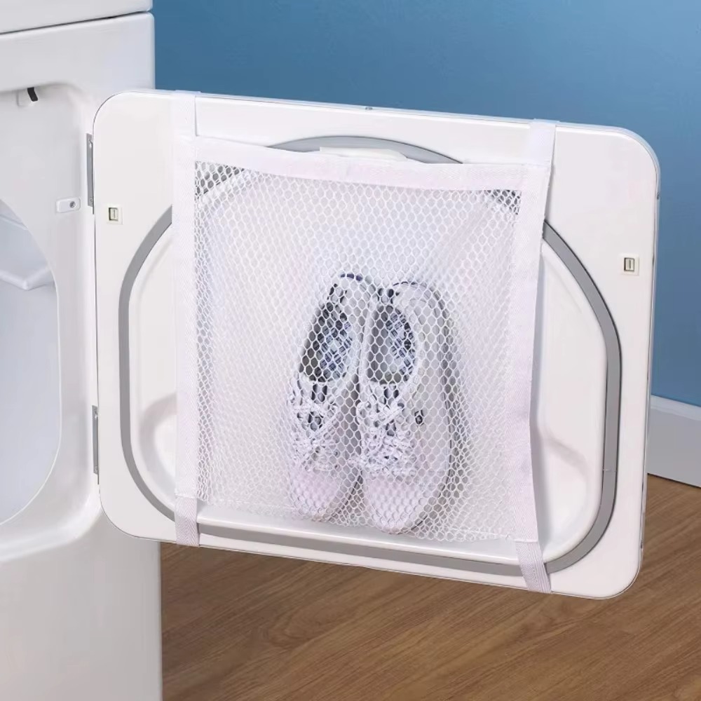 1PC Sneaker Dryer Bag, Dryer Door Shoe Net with Elastic Straps, Sneaker Laundry Bag for Shoes,40X40cm