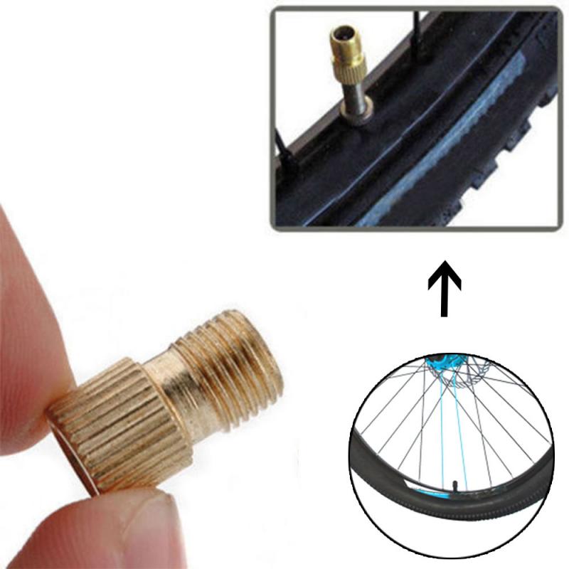 5pcs Valve Adapter Converter Road Bike Bicycle Pump Tube Bicycle Valve Cap with Ring Seal Cycle Accessories Needle Converter