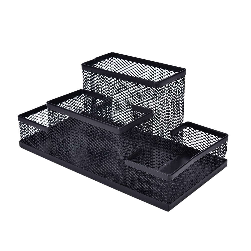 Office Supplies Study Storage Mesh Cube Metal Stand Combination Holder Desk Desktop Accessories Stationery Organizer Pen Pencil