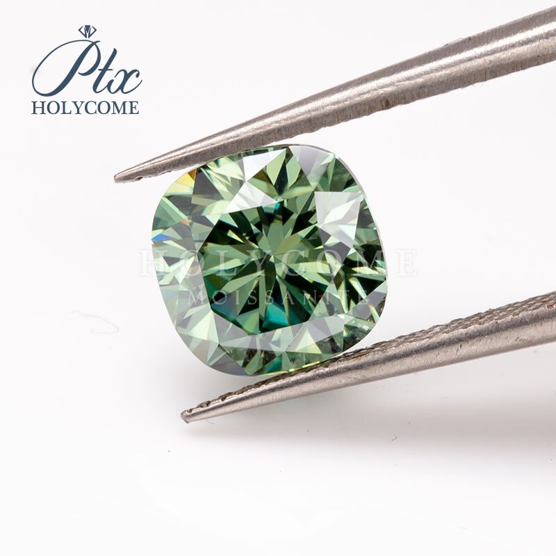 5.5 x 5.5mm kussen geslepen groene moissanite edelsteen vvs 1 2020 nieuws accepteren groothandel top voor sieraden maken gratis snijwerk