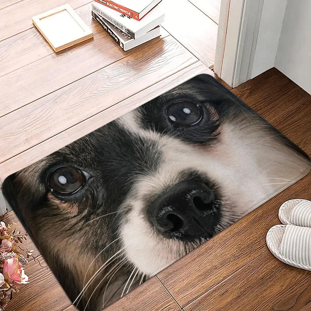 Bedroom Balcony Non-Slip Rug Entrance Door Mat Floor Dog Funny Pug Schnauzer Kitchen Living Room: 1 m2 / Yellow