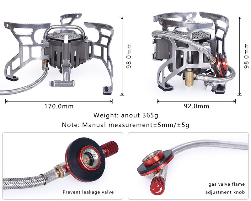 Boundless Voyage Outdoor Camping Gas Stove Alpine Burner Furnace