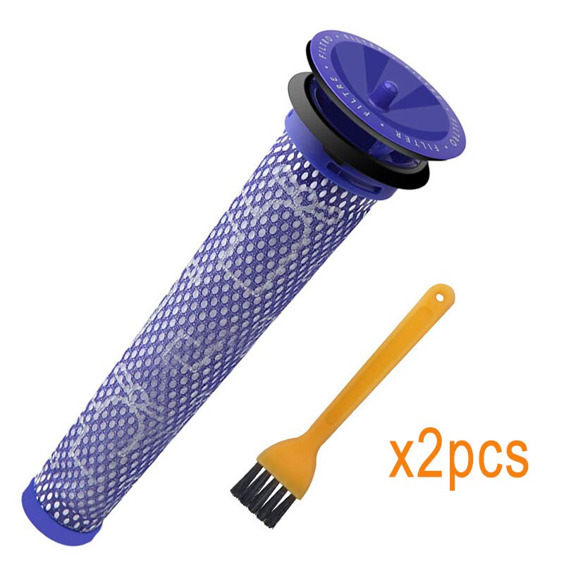 Washable Pre Filter Compatible with Dyson DC58 DC59 DC61 DC62 V6 V7 V8 Vacuum Replacement Filters for Spare Part # 965661-01: 1filter1brush