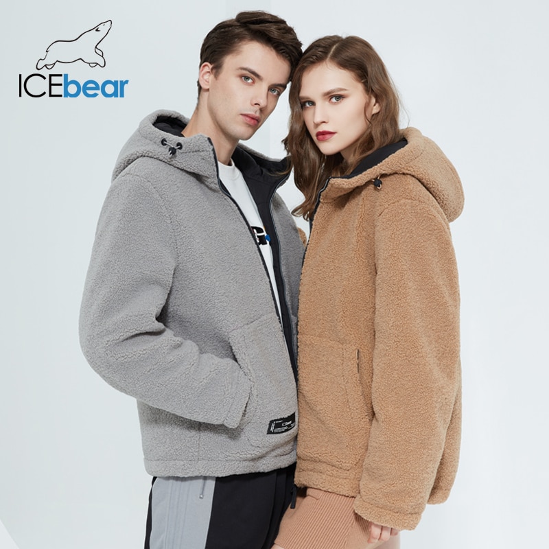 Icebear Winter Vrouwen Jas Korte Katoenen Jas Polar Fleece Jas Unisex Kleding MWC20966D