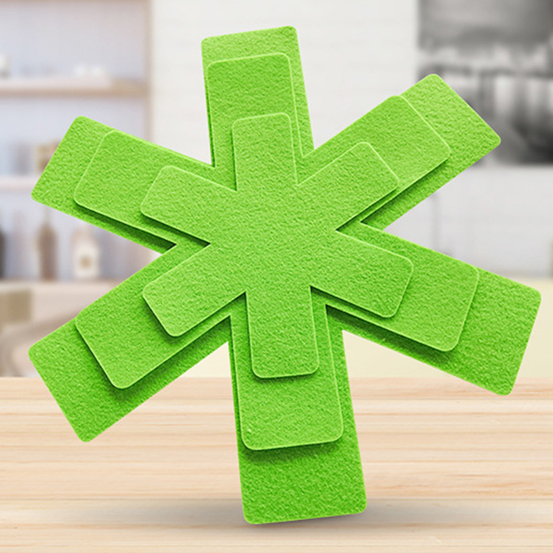 3pcs Pot Pan Protectors Divider Pads To Prevent Scratching Separate And Protect Surfaces Non-stick Pans For Cookware