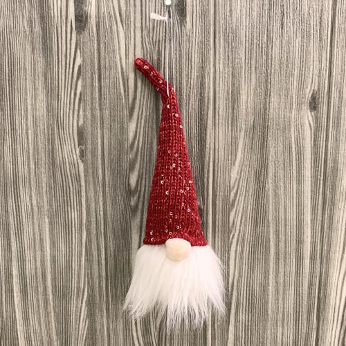 1Pc Christmas Santa Faceless Pop Gnome Hanger Xmas Kous Met Licht Opslag Tas Voor Thuis Vrolijk Kerstfeest Ornament: Rood