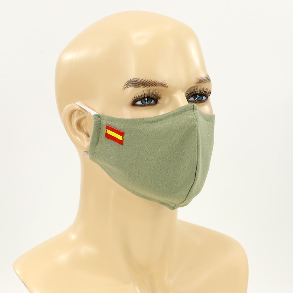 Mascarilla higienica reutilizable de microfibra fabricada en España con funda interior para filtro e innovador sistema de cierre