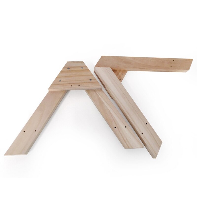 Chicken Perch Wood Stand for Pet Hens Large Bird Parrot Coop Roosting Handmade Wooden Tripod Stand
